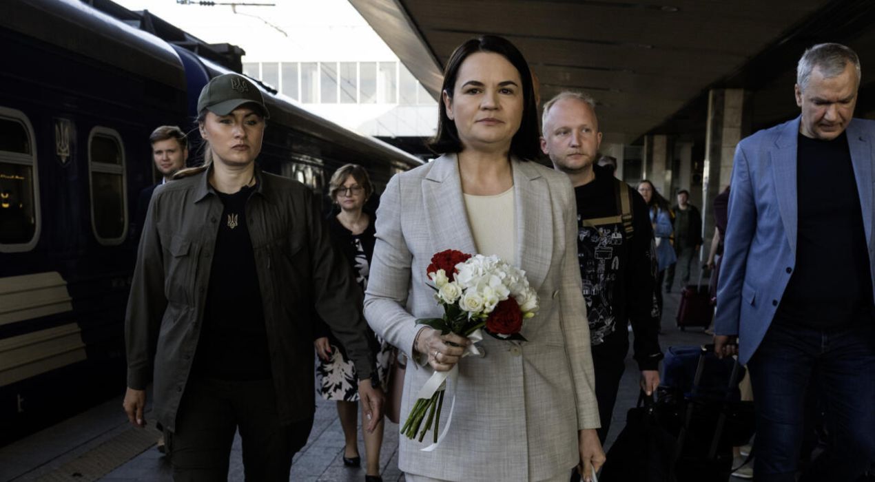 Ukraine : Svetlana Tikhanovskaïa affiche son soutien à Kiev