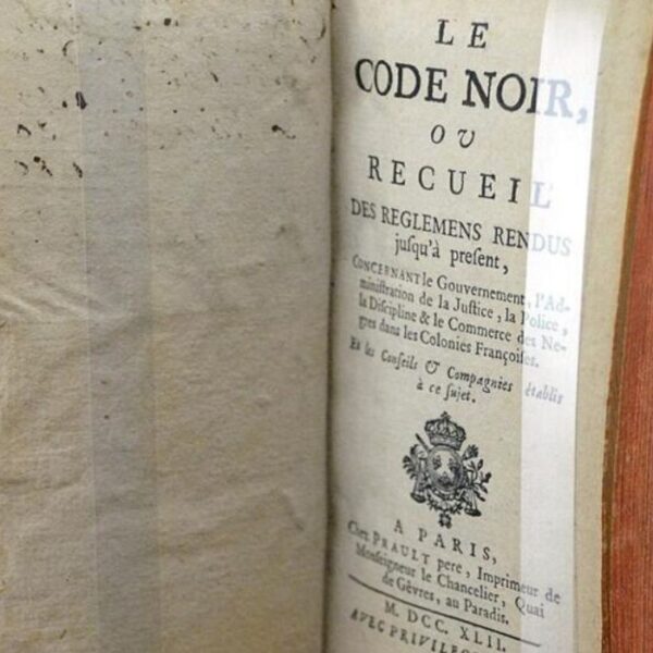 Abrogation du Code noir : La…