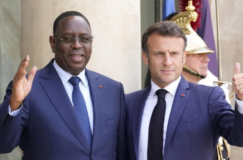  Macky Sall présente sa candidature ONU à Macron